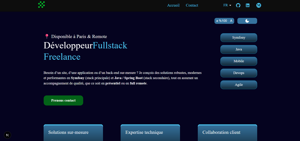 5.CodeurFreelance – Site Vitrine